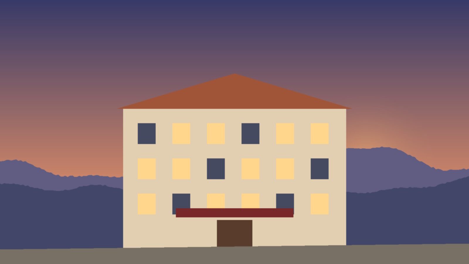 Illustrazione di un albergo ristorante in paese (foto da fornire)
