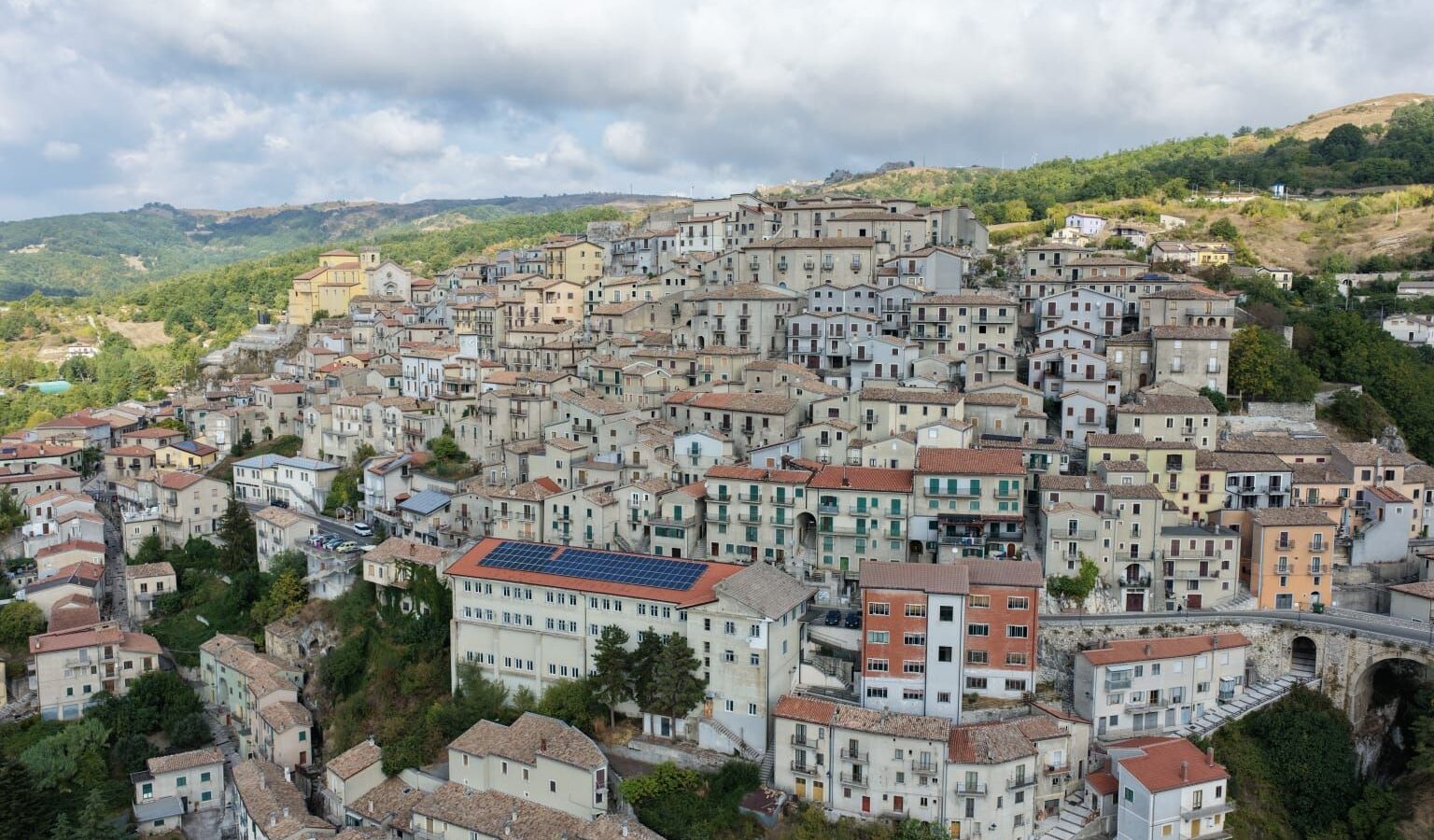 Il centro storico di Castelgrande visto dall'alto