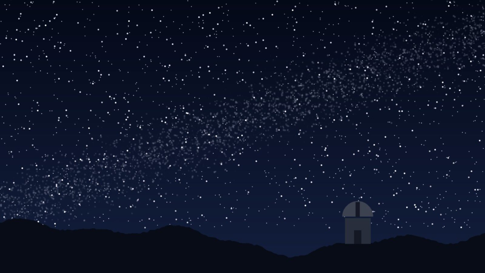 Illustrazione della Via Lattea nel cielo notturno